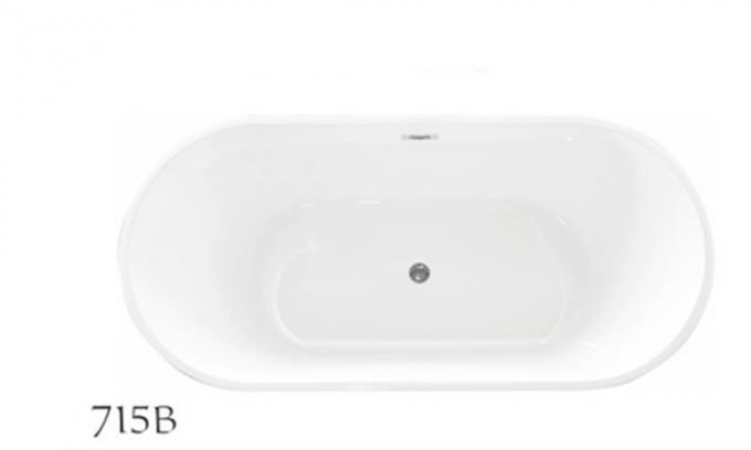 oval freestanding tub with deck mount