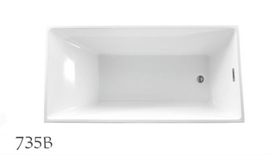 Small Free Standing Bath Tubs , Freestanding Acrylic Soaking Tub OEM Avaliable supplier