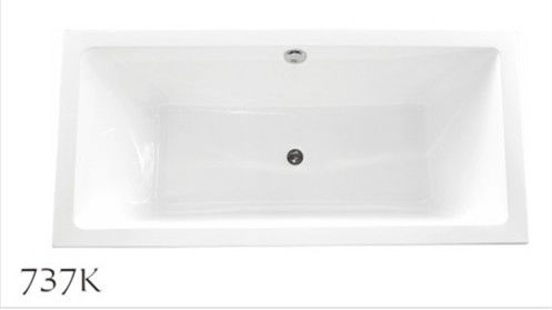 Indoor Comfortable Freestanding Soaking Bathtubs Rectangle High Water Capacity supplier