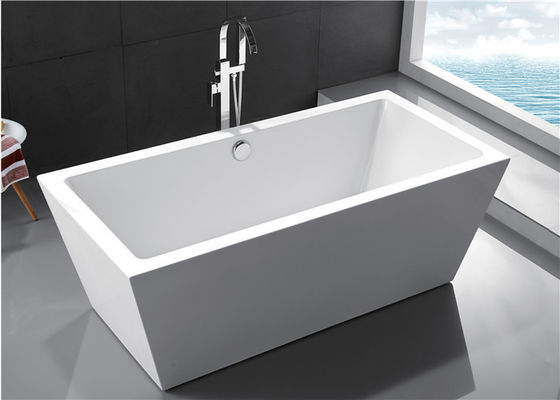 Contemporary Acrylic Free Standing Bathtub PMMA Material 1700 * 800 * 600mm supplier