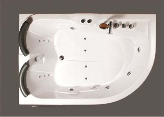 Double people whirlpool  / jacuzzi indoor massage white color hot tub supplier