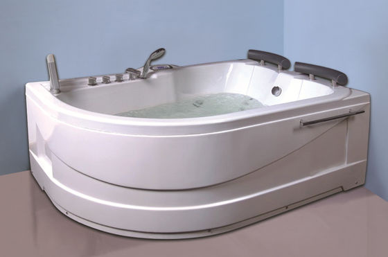 Air Bath Tub With Heater , 2 Person Jacuzzi Tub Indoor Handle Shower Included