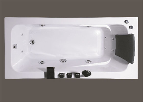 Newly cheap comfortable jacuzzi /  whirlpool massage retangle white color bathtub supplier