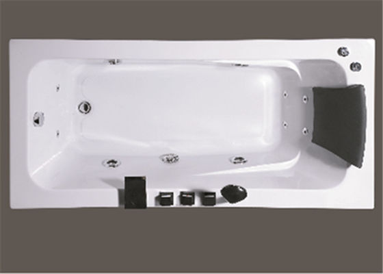 6 Big Water Jets Bubble Bath Jetted Tub , Heated Whirlpool Tub With SS Frame supplier