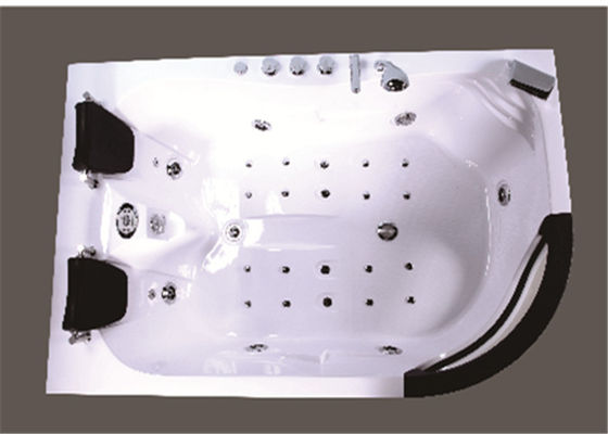 Indoor Jacuzzi Soaking Tub , Stand Alone Whirlpool Tub With Computer Controller supplier