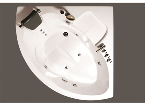 Luxury Small Corner Whirlpool Bathtub Massage Tub Freestanding For 1 Person
