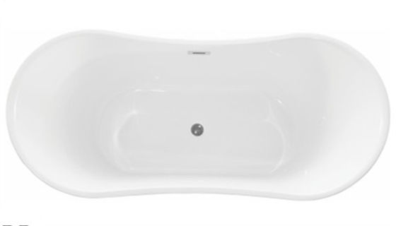 Deep Soaking Acrylic Oval Freestanding Tub For Small Spaces Hand Control supplier