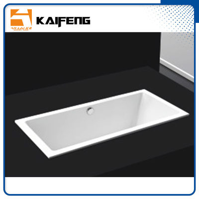 Square Long Freestanding Soaking Bathtubs For 1 Person Space Saving