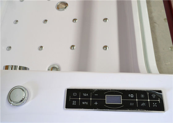 Double Glass Apron Jacuzzi Whirlpool Bath Tub With Air Switch Control supplier