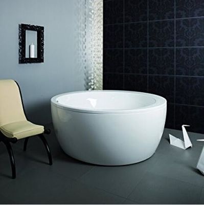 Eco - friendly Freestanding Round Tub / Deep Bathtubs For Small Bathrooms