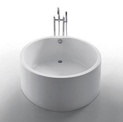 Acrylic Round Freestanding Bath Tub , Indoor Deep Soaker Tubs