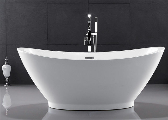 Comfortable Oval Shaped Baths American, Stand Alone Bathtubs With Jets
