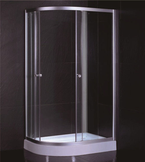 D Sector Shape Glass Shower Cabin Framed Corner Shower Cubicle Space Saving supplier