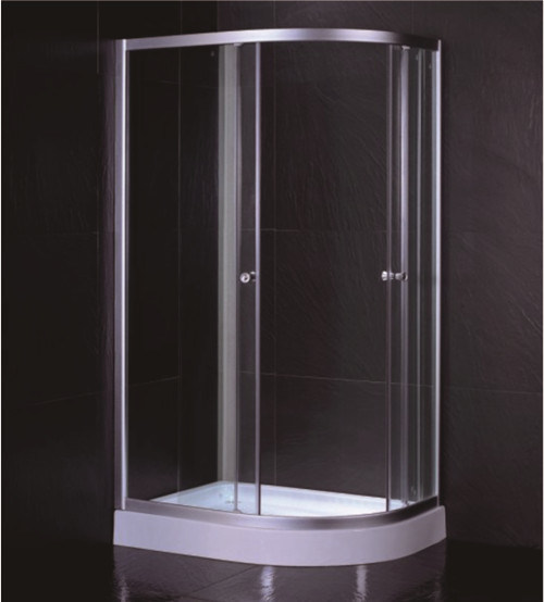 Oval Shape 1000 X 800 Quadrant Shower Enclosures And Tray With Low Resin Tray