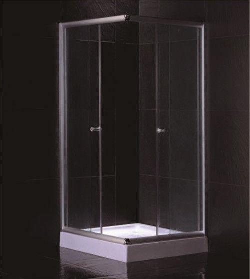 Hotel Transparent Glass Rectangular Shower Cabins ,Stand Up Shower Enclosure Low Tray supplier
