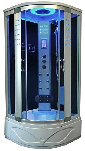High End Steam Shower Tub Combo Hydromassage Shower Cabin With Gray Door Glass