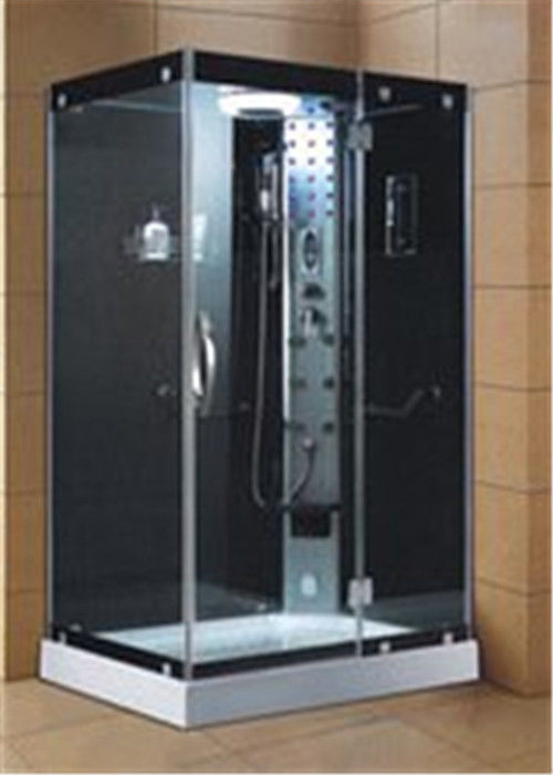 Sliding Door Fiberglass Shower Stalls Complete Shower Enclosures With Back Lights
