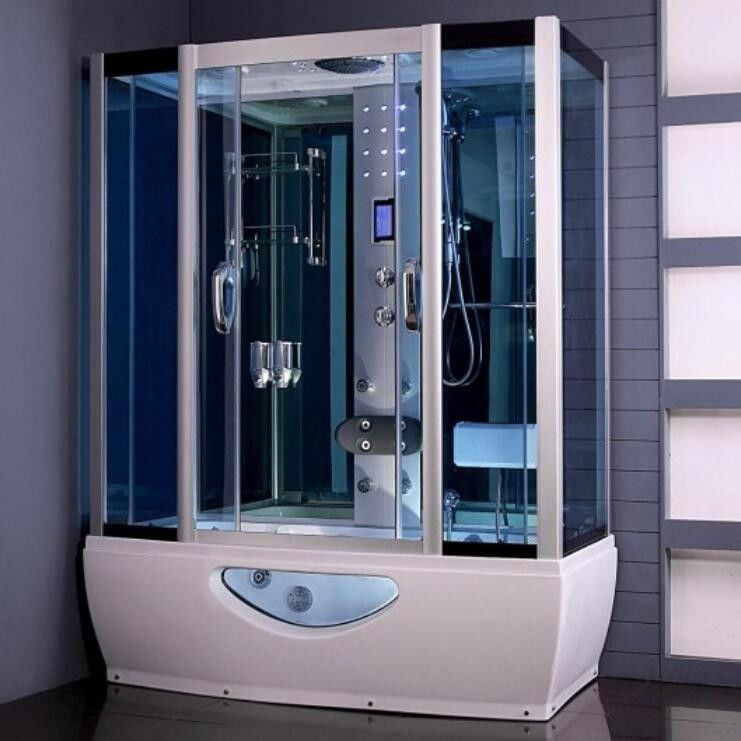 Tempered Glass Rectangular Shower, Fiberglass Bathtub Shower Enclosures