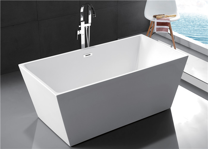Contemporary Freestanding Soaking Bathtubs With Pop - Up 