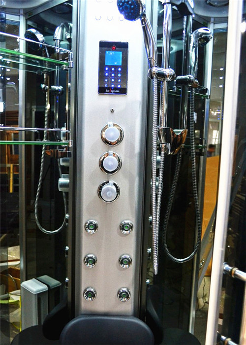 Indoor Glass Sauna Steam Shower Enclosure Unit , One Person Steam