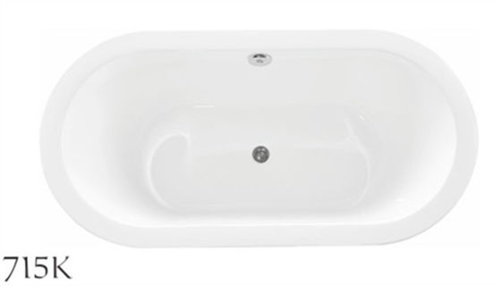 Polyester Resin Freestanding Soaking Bathtubs For Small Space Solid Surface supplier
