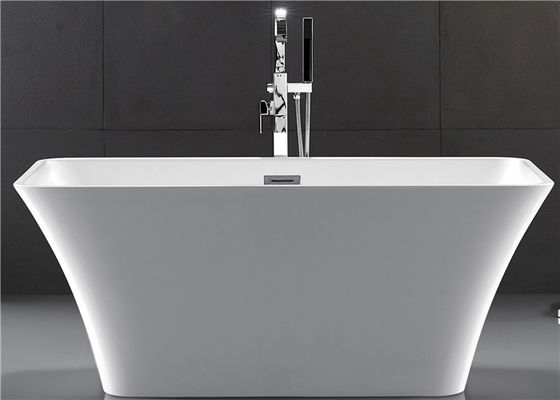 1 Person Square Freestanding Bathtub With Central Drain 1700 * 800 * 600mm supplier