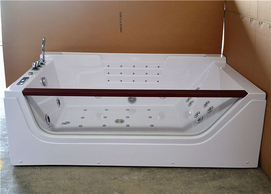 Luxury cheap bathtub whirlpool massage bathtub price with different sizes ABS glass jacuzzi bathtub for villa house supplier