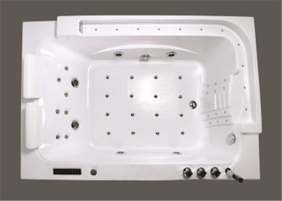 Modern Retangle 2 Person Mini Indoor Hot Tub For Home Computer Control supplier