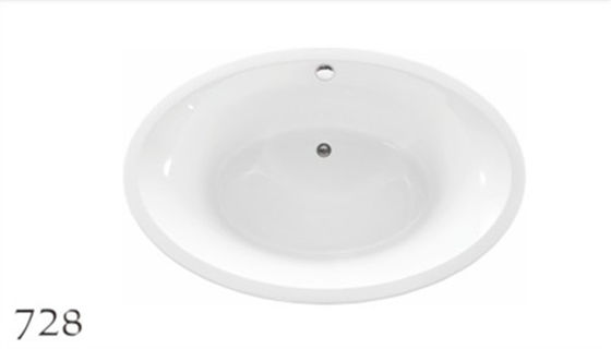 CUPC Standard Small Acrylic Oval Freestanding Tub Elegant Curved Design supplier