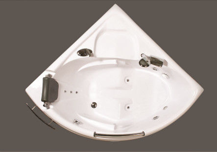 Contemporary Electric Corner Whirlpool Bathtub With Lights / Jets 110/220V supplier
