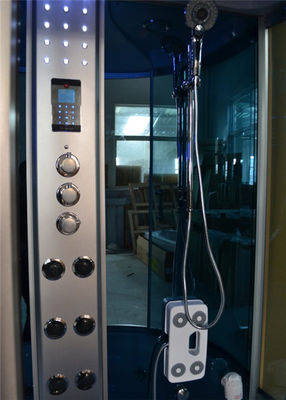 Single Glass Shower Cabin Shower Steam Room Enclosures With Slide Bar Tub supplier