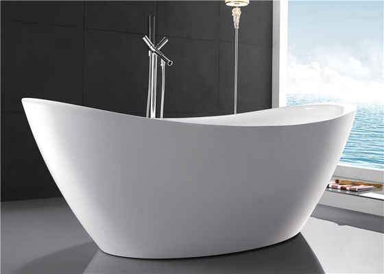 Classic High Back Oval Freestanding Tub Acrylic With High Water Capacity supplier