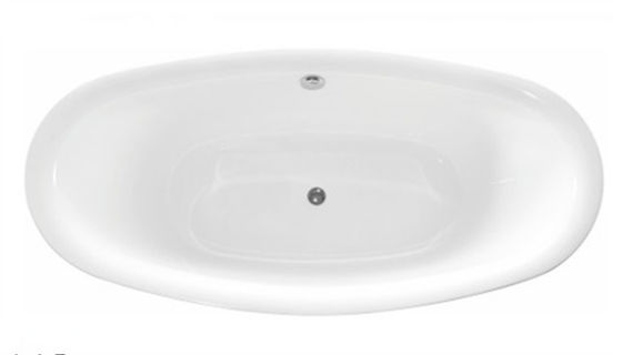 Classic High Back Oval Freestanding Tub Acrylic With High Water Capacity supplier