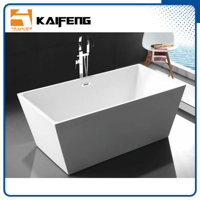 Pure Acrylic Square Soaking Tub , Extra Deep Soaking Tub For Small Bathrooms supplier