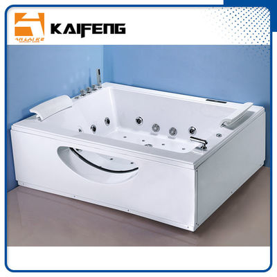 T Shape Inlet Electric Jacuzzi Whirlpool Bath Tub With Air Bubble Water Jets supplier