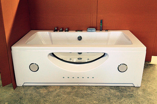 Double Jacuzzi Whirlpool Bath Tub Small Deep Soaking Tub Computer Control Ss Support supplier