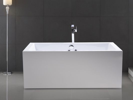 59x29.5 Inch Rectangle Luxury Jacuzzi Whirlpool Bath Tub / Stand Alone Jetted Tub supplier