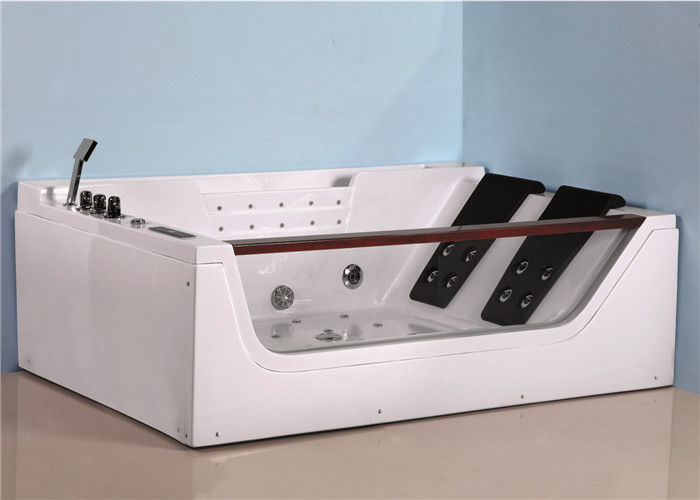 Luxury cheap bathtub whirlpool massage bathtub price with different sizes ABS glass jacuzzi bathtub for villa house supplier