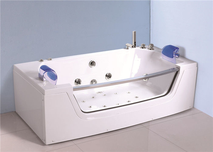 Retangle Jacuzzi Whirlpool Bath Tub Freestanding With 10 Small Jets - Jacuzzi Bathroom Faucets Parts