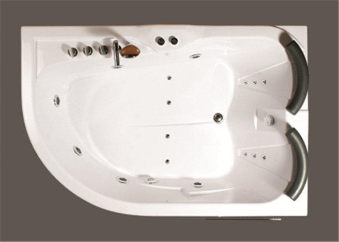 Air Bath Tub With Heater , 2 Person Jacuzzi Tub Indoor Handle Shower