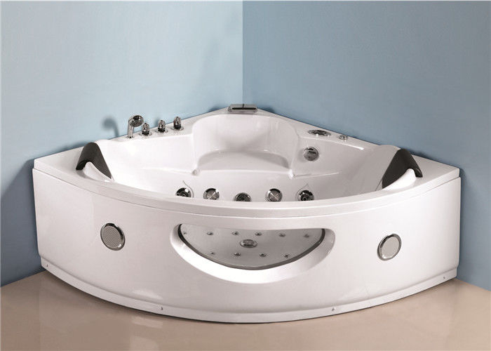Luxury sector shape corner 2 person jet bathtub over the tub whirlpool massage bath tub with jets supplier