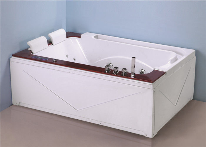 Computer control panel air bubble back massage oak edge cover double jacuzzi whirlpool bathtub supplier