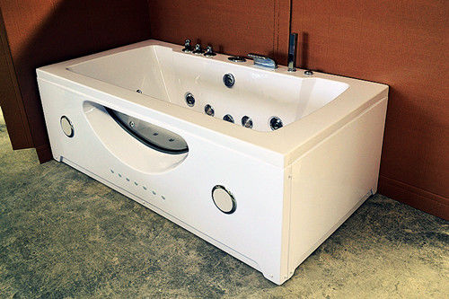 High End Jacuzzi Whirlpool Bath Tub With Underwater Light And Ozone Generator supplier