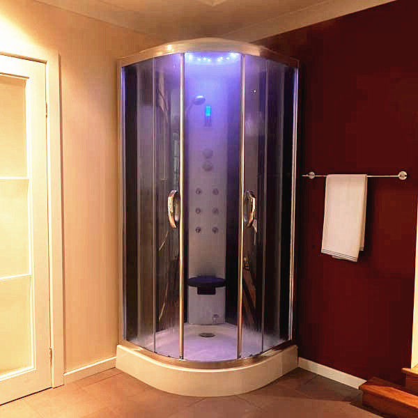 Multi Function Massage Steam Shower Bath Cabin Mirror Glass Back Wall supplier